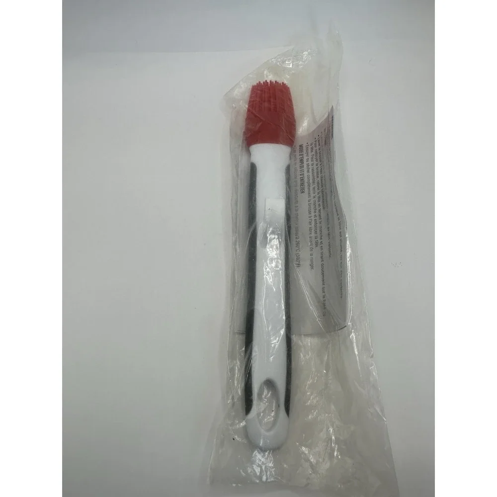 Pampered Chef 1755 Silicone Basting Brush Red New Sealed Stain & Odor-resistant